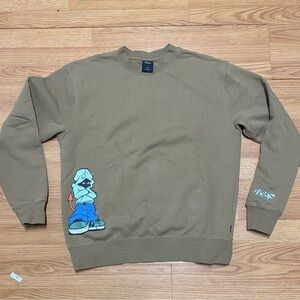 HUF Tan Graphic Crewneck Sweater